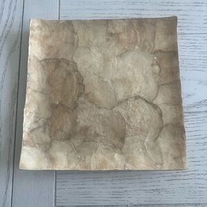 Z Gallerie Textured Capiz Shell Decorative Plate